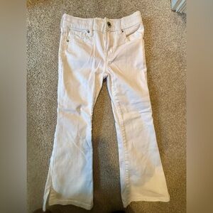 GAP Kids White 70s Flare High Rise Jeans